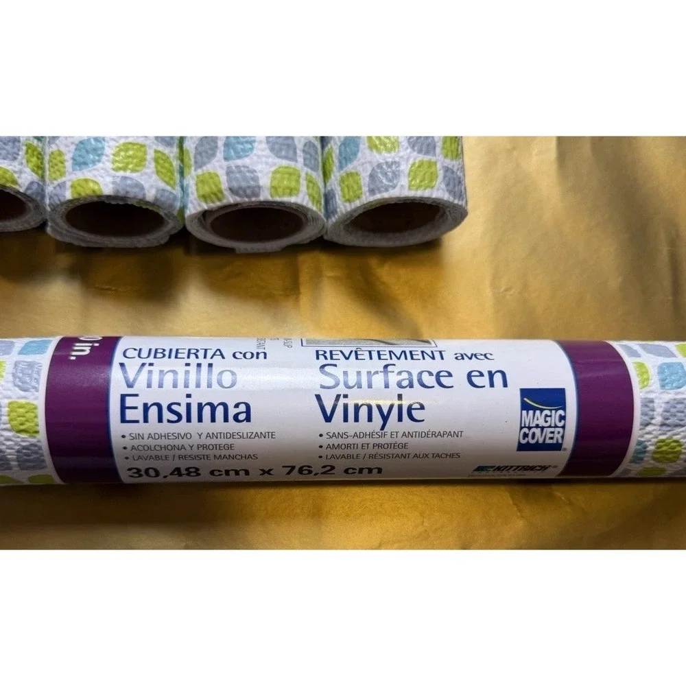 6 Rolls Magic Cover Vinyl Top Liner- Cushions and Protects 12 x 30